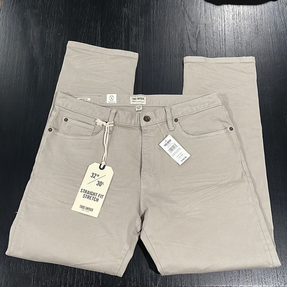 Todd Snyder straight garment dyed 5 pocket twill in manor gray - Picture 2 of 7